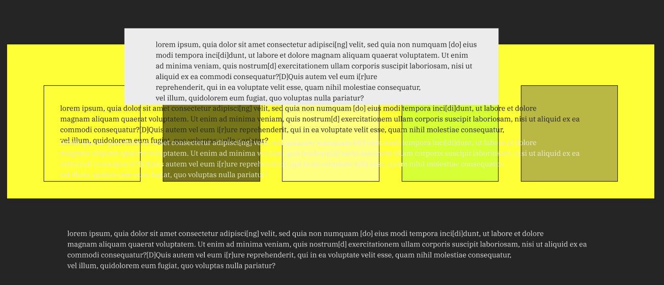 tests de texte avec des couleurs